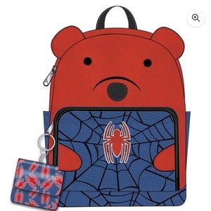 Marvel Spiderman Bear Mini Backpack 2pc Set